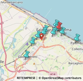 Mappa Via Guglielmo Marconi, 60015 Falconara Marittima AN, Italia (1.47545)