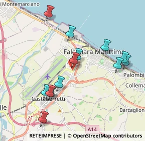Mappa Via Guglielmo Marconi, 60015 Falconara Marittima AN, Italia (2.03846)