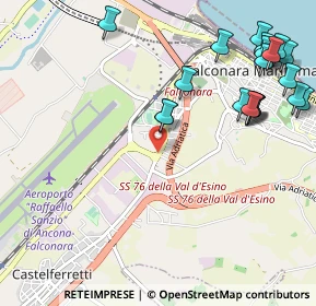Mappa Via Guglielmo Marconi, 60015 Falconara Marittima AN, Italia (1.3605)