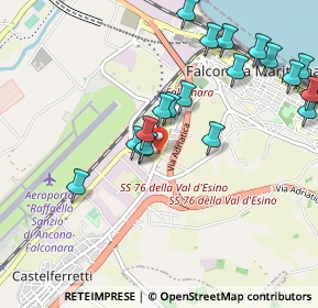 Mappa Via Guglielmo Marconi, 60015 Falconara Marittima AN, Italia (1.12)