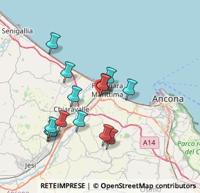 Mappa Via Guglielmo Marconi, 60015 Falconara Marittima AN, Italia (6.61)