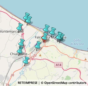Mappa Via Guglielmo Marconi, 60015 Falconara Marittima AN, Italia (3.28846)