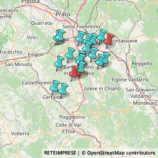 Mappa RA A3 Siena-Firenze, 50026 San Casciano in Val di Pesa FI, Italia (10.933)