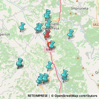 Mappa RA A3 Siena-Firenze, 50026 San Casciano in Val di Pesa FI, Italia (4.869)
