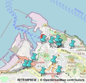 Mappa Piazza J. F. Kennedy, 60122 Ancona AN, Italia (1.05083)