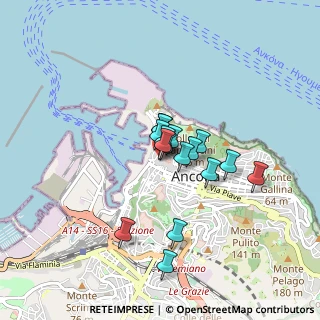 Mappa Via Lata, 60121 Ancona AN, Italia (0.57625)