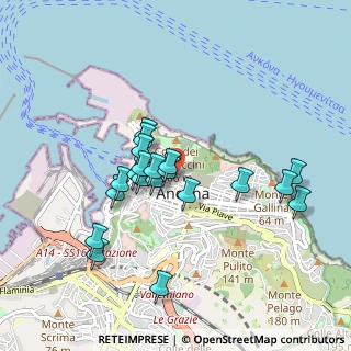 Mappa Piazza Enrico Malatesta, 60121 Ancona AN, Italia (0.8285)