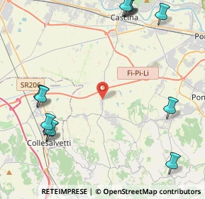 Mappa SP 31 Lorenzana - Cucigliana, 56040 Crespina Lorenzana PI, Italia (7.3145)