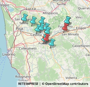 Mappa Via Palmiro Togliatti, 56038 Ponsacco PI, Italia (10.67615)