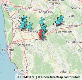 Mappa Via Palmiro Togliatti, 56038 Ponsacco PI, Italia (11.8135)