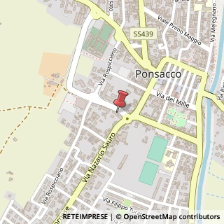 Mappa Via Palmiro Togliatti, 5, 56038 Ponsacco, Pisa (Toscana)