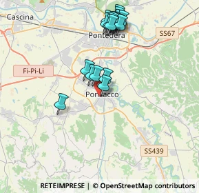 Mappa Via Palmiro Togliatti, 56038 Ponsacco PI, Italia (4.0375)