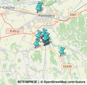 Mappa Via Palmiro Togliatti, 56038 Ponsacco PI, Italia (1.95091)