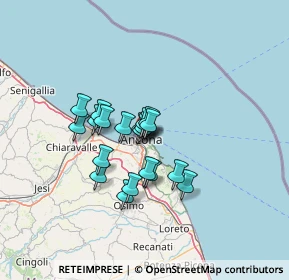 Mappa Via Filzi Fabio, 60123 Ancona AN, Italia (9.368)