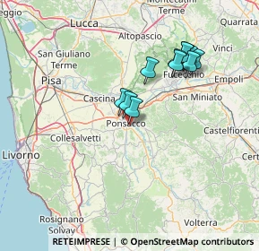 Mappa Via Gaetano Donizetti, 56038 Ponsacco PI, Italia (12.75273)