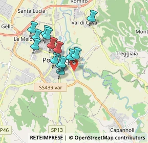 Mappa Via Gaetano Donizetti, 56038 Ponsacco PI, Italia (1.615)