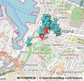 Mappa Vicolo della Regina, 60122 Ancona AN, Italia (0.328)