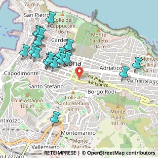 Mappa Via Antonio Giannelli, 60124 Ancona AN, Italia (0.5945)
