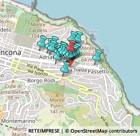 Mappa Via Trieste, 60121 Ancona AN, Italia (0.2295)