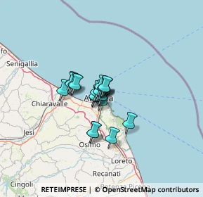 Mappa Via Trieste, 60121 Ancona AN, Italia (7.05158)