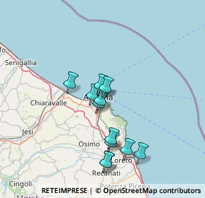 Mappa Strada Provinciale del Conero, 60124 Ancona AN, Italia (12.555)