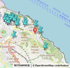 Mappa Strada Provinciale del Conero, 60124 Ancona AN, Italia (1.3435)