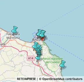 Mappa Strada Provinciale del Conero, 60124 Ancona AN, Italia (5.43364)