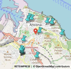 Mappa Via Circonvallazione, 60122 Ancona AN, Italia (1.09563)