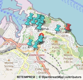 Mappa Via Circonvallazione, 60122 Ancona AN, Italia (0.72333)