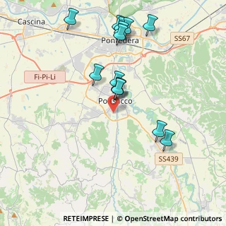 Mappa Via Eugenio Curiel, 56038 Ponsacco PI, Italia (4.15071)