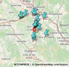 Mappa Strada Regionale, 50026 San Casciano in Val di Pesa FI, Italia (10.7675)