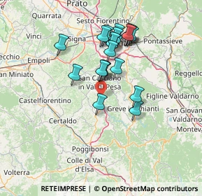 Mappa Strada Regionale, 50026 San Casciano in Val di Pesa FI, Italia (12.8055)