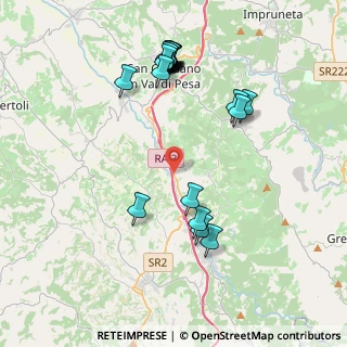 Mappa Strada Regionale, 50026 San Casciano in Val di Pesa FI, Italia (4.445)