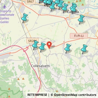 Mappa Via della Marginata, 57014 Collesalvetti LI, Italia (6.7665)