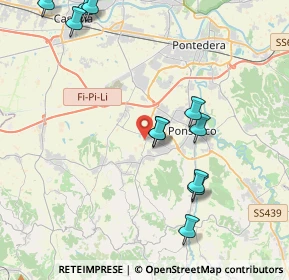 Mappa Via Melorie, 56035 Casciana Terme Lari PI, Italia (5.00333)