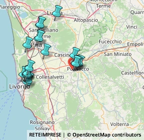 Mappa Via Melorie, 56035 Casciana Terme Lari PI, Italia (16.1745)