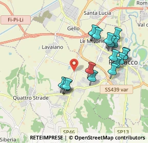 Mappa Via Melorie, 56035 Casciana Terme Lari PI, Italia (1.912)