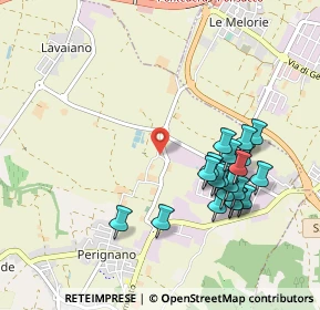 Mappa Via Melorie, 56035 Casciana Terme Lari PI, Italia (1.011)