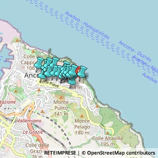 Mappa Via Filippo Corridoni, 60124 Ancona AN, Italia (0.6305)