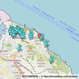 Mappa Via Filippo Corridoni, 60123 Ancona AN, Italia (1.2115)