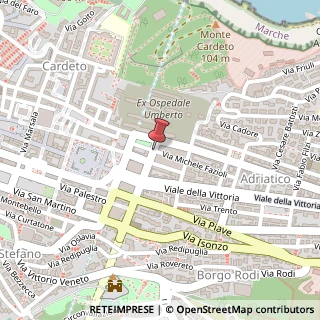 Mappa Via Antonio Giannelli,  44, 60123 Ancona, Ancona (Marche)