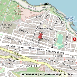 Mappa Via Fabio Filzi, 6, 60123 Ancona, Ancona (Marche)