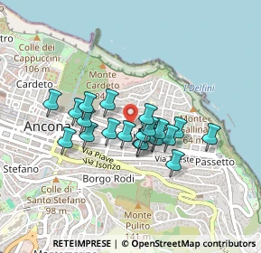 Mappa Via Caterina Franceschi Ferrucci, 60123 Ancona AN, Italia (0.3355)