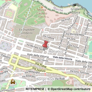 Mappa Via Luigi Cadorna,  4, 60123 Ancona, Ancona (Marche)