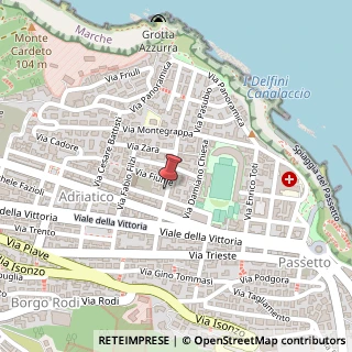 Mappa Via Francesco Rismondo, 14, 60123 Ancona, Ancona (Marche)