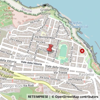 Mappa Via Francesco Rismondo, 11/A, 60123 Ancona, Ancona (Marche)