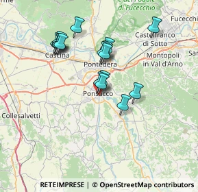 Mappa Via Giuseppe Giusti, 56038 Ponsacco PI, Italia (6.50313)