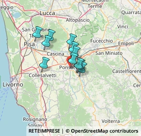 Mappa Via Giuseppe Giusti, 56038 Ponsacco PI, Italia (8.37455)