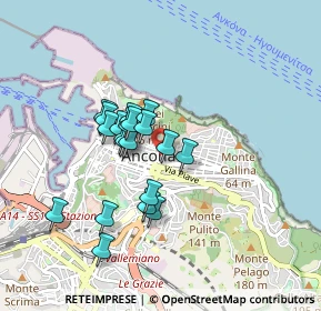 Mappa Via Terenzio Frediani, 60123 Ancona AN, Italia (0.7005)