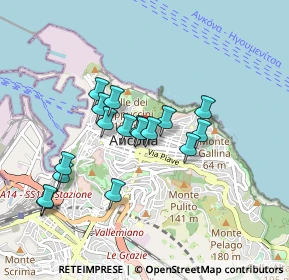 Mappa Via Terenzio Frediani, 60123 Ancona AN, Italia (0.77706)